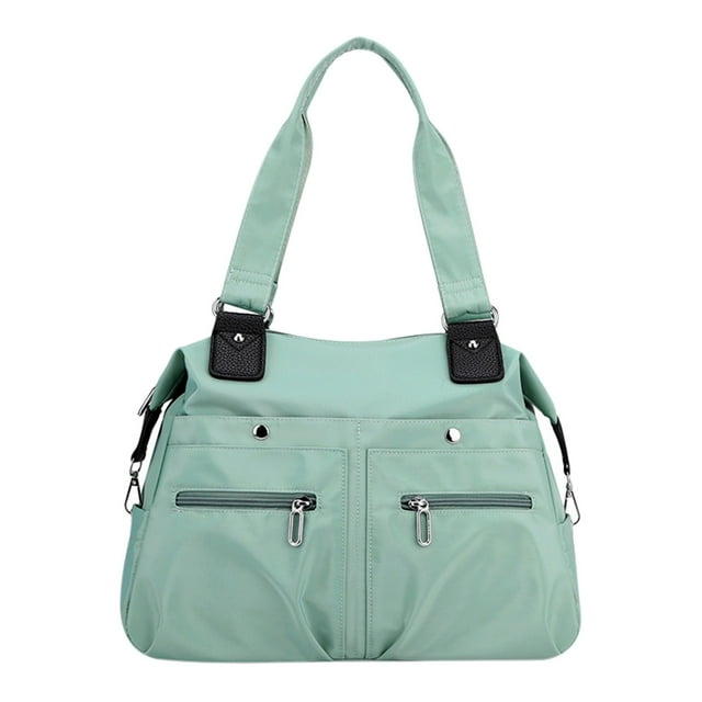 Leodye 1PCS Sac à Dos d'Épaule en Nylon à Multiples Poches Grande Capacité Polyvalent Voyage Plein Air Sac de Rangement Multifonction -14.57*10.63*5.12 Po