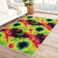 thumbnail image 1 of Tie Dye Rugs for Living Room Bedroom - Colorful Rug 4x5 - Swirl Carpet for Home Decor - Washable Non Slip Patterned Indoor Large Area Rug - Soft & Low Pile (ZK&868), 1 of 7