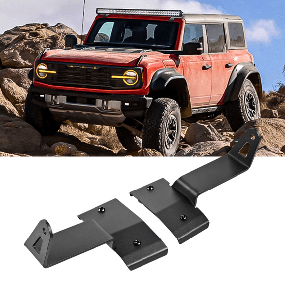 2Pcs 50" Rectangular LED Light Bares Kit for 2021-2024 Ford Bronco 2/4 Door(black)