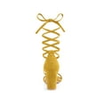 thumbnail image 3 of BLISSFUL STEP Women's Shoes Lace Up Chunky Heels Open Toe Faux Suede Sandals Yellow 8, 3 of 8