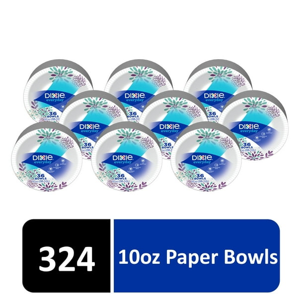 Dixie Everyday Paper Bowls, 10 oz, 324 Count
