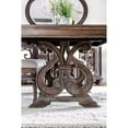 thumbnail image 6 of Furniture of America Ethelyn Rustic Style Dining Table with Leaf, Rustic Natural Tone, 6 of 8