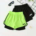 thumbnail image 4 of Povozer Toddler Baby Boy Girl Shorts Boy's Beach Shorts Solid Casual Summer Comfy Holiday Pants Drawstring Waist Stretchy Sports Trousers with Pockets Black Shorts Boy for 13-14 Years,Green, 4 of 8