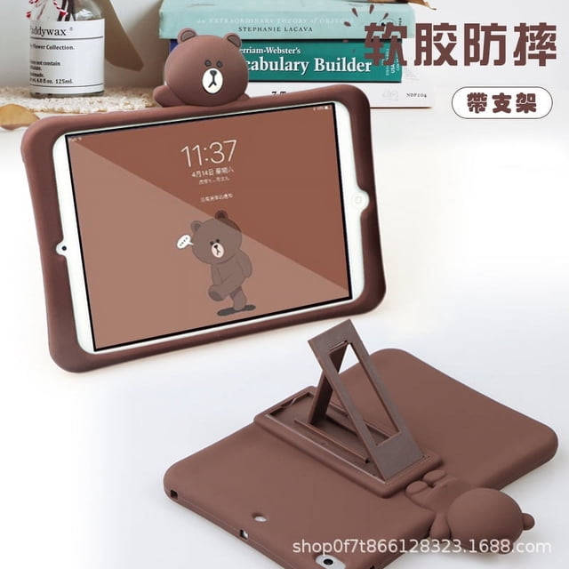 Adecuado para Apple 2024 nueva tableta ipadair2 mini mini4/5 funda protectora de silicona de 10,2 pulgadas