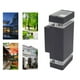 thumbnail image 4 of Luz de pared exterior Luz exterior/Luz rectangular de doble cabeza hacia arriba y hacia abajo/ Aplique de pared exterior moderno para pared exterior/ 2 capas Sunnimix Luz de pared al aire libre, 4 of 8