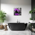 thumbnail image 5 of ZHONGYUTONG Zen Canvas Wall Art Purple Orchid Flower Pictures Zen Stones Artwork Spa Meditation Painting for Bathroom Yoga Decor Framed (12.00" x 12.00"), 5 of 5