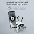 thumbnail image 3 of 2025 Mecha-Style Bluetooth 5.4 Earbuds – Futuristic Wireless Gaming In-Ear Headset with High-Resolution Stereo Sound, Low-Latency, Mic Noise Canceling, Sci-Fi Design, 3 of 4