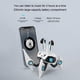 thumbnail image 3 of Auriculares Bluetooth para juegos de estilo mecánico con sonido de alta resolución, micrófono, reducción de ruido y baja latencia para uso profesional., 3 of 9