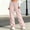 Pink, variant on ITSAME Girls Cargo Pants, Drawstring High Waist Multi-Pocket Kids Fashion Casual Wide Leg Pants Khaki 9-10T