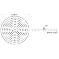 thumbnail image 5 of ALFI RAIN16R-BM Pommeau de Douche Pluie Rond Ultra-Fin 16 Po, Acier Inoxydable Noir Mat, 5 of 5