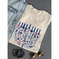 thumbnail image 3 of Boho Hanukkah I T-Shirt Women -Grace Popp Designs, Female 3X-Large, 3 of 4