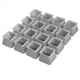 thumbnail image 1 of 16 Piezas Tapas de Patas Silla Protector Piso Silicona Cuadrado Pies Mesa Muebles Almohadillas Inferior Antideslizante-Gris, 1 of 9