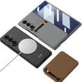 thumbnail image 5 of ELEHOLD Magnetic Wallet Case for Samsung Galaxy Z Fold7 With Front Screen Protector ,PU Leather Back Cover with Removable Card Holder, Full Body Protection Wireless Charging Support ,Titaniumgray, 5 of 8