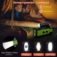 thumbnail image 4 of Radio solar portátil de emergencia, radio AM FM con manivela con linterna LED, puerto USB, alarma SOS para senderismo, camping o uso general para emergencias al aire libre, 4 of 7