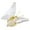 White, variant on Crystal Flying Butterfly with Crystal Base Figurine Collection Cut Glass Ornament Statue Collectible Decors Gift