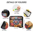 thumbnail image 3 of WOBOGO Collage Art Flower Expanding File Folder Letter Size Accordion Filing Organizer 13 Pocket Separate Organ Pocket, 3 of 7