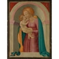 thumbnail image 3 of Master of the Lanckoronski Annunciation 19x24 Black Modern Framed Museum Art Print Titled - Madonna and Child, 3 of 5