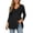 Black, variant on Peplum Tops for Women 3/4 Sleeve V Neck Elegant Flowy Shirts Dressy Casual Blouse Tunic Tops Work Vacation Outfits