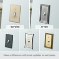 thumbnail image 6 of Franklin Brass Classic Beaded Triple Switch Wall Plate in Satin Nickel, 6 of 9