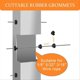 thumbnail image 2 of Stainless Steel Wire Rope Sleeve Cable Railing Fitting Grommet, 2 of 5