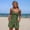 Army Green, variant on Tankini Btahing Suits Women Padded Two Piece Swimwear Green Holiday Solid Womens Swimsuits L