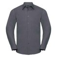 thumbnail image 1 of Russell Collection Mens Poplin Tailored Long-Sleeved Shirt, 1 of 3