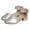 Silver, variant on Otqutp Toddler Girls Low Heel Dress Shoes Closed Pointed Toe Comfort Casual Flats Kids Ankle Strap Wedding Party Princess Shoes