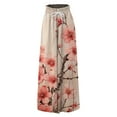 thumbnail image 3 of WTOBBY Women's Floral Print High Waist Wide Leg Palazzo Pants Casual Flowy with Pocket,Beach Trousers Great for Summer Festivals, Outdoor Concerts and Warm Weather Celebrations,Watermelon Red XL, 3 of 4