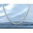 thumbnail image 6 of GEMSME Tennis Necklace for Women 18K White Gold Plated 4mm Round Cut Cubic Zirconia Faux Diamond Tennis Chain for Men 16 inches, 6 of 10