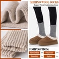 thumbnail image 2 of Calcetines térmicos de lana merino Sandsuced, 3 pares, talla mediana, 2 of 6