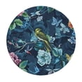 thumbnail image 2 of ARISTURING Spring Blue Hummingbird Retro Round Tablecloth Washable Polyester Trim,Vintage Flowers Kitchen Circle Table Cloth Cover Mat for Party Dinning Tabletop Wedding Home Decor White, 2 of 7