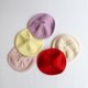 thumbnail image 5 of Gorro de lana de punto para niña, estilo occidental, color liso, estilo dulce Bailey, a la moda, para niños, 5 of 6