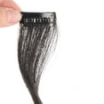 thumbnail image 4 of Long Side Air Bangs Wavy Curly Clip In Fringe Bangs Wig Front Side Bangs for Women, 4 of 5