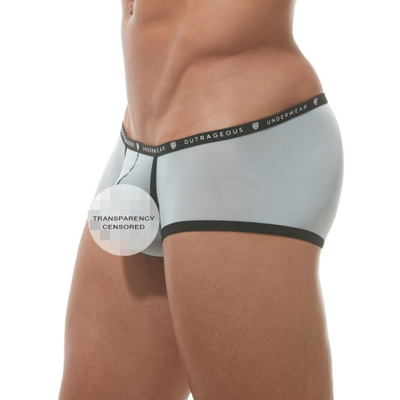 Men's Gregg Homme 162105 Bubble G'Homme Sheer Trunk (Sky Blue M)