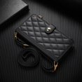 thumbnail image 3 of Funda de cuero con correa cruzada para iPhone, carcasa de lujo con cremallera para tarjetas, 11, 12, 13, 14, 15, 16 Pro Max Plus, X, XR, XS Max, 3 of 5