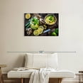 thumbnail image 2 of Elephant Stock Lemon Kitchen Wall Art - Horizontal Canvas Wall Art - Kitchen Wall Decor - Food And Drink Canvas - Brown And Green Decor - 30" x 20", 2 of 8