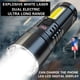 thumbnail image 1 of Linternas recargables de alta potencia y súper brillantes con luz de trabajo COB, linternas LED portátiles potentes para emergencias, acampadas y senderismo, tubo de iluminación multifuncional., 1 of 9