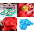 thumbnail image 6 of FL 24-cup, 2-piece, non-stick silicone baking tray, perfect for muffin cakes, tarts, and breads, 6 of 7