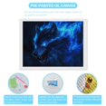 thumbnail image 6 of Diamond Art Kits for Adults, Cool Blue Fire WolfDiamond Painting Kits for Beginners, Frameless Round 5D Full Drill Diamonds Art Pictures Gem Art Crafts Home Decor Gifts, 6 of 8