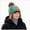 M24-Coffee, variant on Kids Dinosaur Embroidered Knit Pom Beanie with Earflaps,Winter Warm Hat for Kids