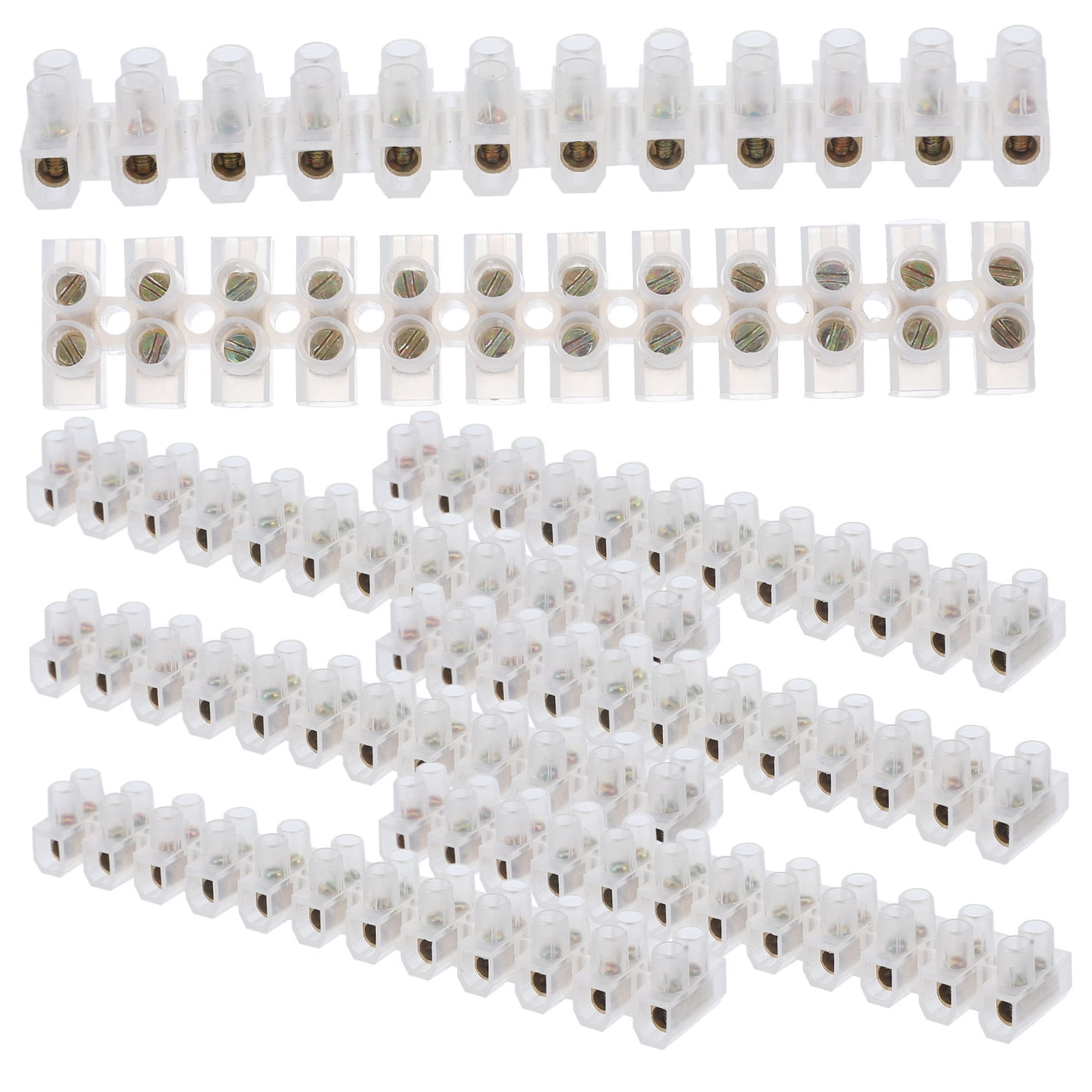 Soimiss 10Pcs Electrical Connector Terminal p White with High Impact Resistance and Fire Rating
