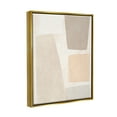 thumbnail image 5 of Stupell Industries Geometric Abstract Collage Blocked Neutral Brown Shapes Metallic Gold Framed Floating Canvas Wall Art, 24x30, by June Erica Vess, 5 of 5
