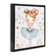 thumbnail image 2 of Stupell Industries Eclectic Cute Ballerina with Hearts Black Floating Frame Canvas Art, 18 x 18, by Creative Studio, 2 of 8