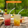 thumbnail image 5 of 4Pcs Reusable Metal Straws, 9.5" Stainless Steel Drinking Straw for Milkshake, Bubble Tea, Cold Drink (0.5" Wide, Bent, Colorful), 5 of 5