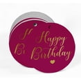 thumbnail image 2 of Inkdotpot Pack Of 100 Happy Birthday Favor Paper Tags Craft Real Gold Foil Hang Tags, 2 of 6
