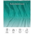 thumbnail image 7 of Cyan Turquoise Bed Skirt California King Size 16" Drop Gradient Ruffled Wrap Around Bed Skirts Adjustable Elastic Bedskirt Dust Ruffle for California King Size Bed, 7 of 7