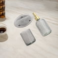 thumbnail image 3 of Unique Bargains 3 Pcs Reusable Dot Bathroom Accessories Kit Black, 3 of 4