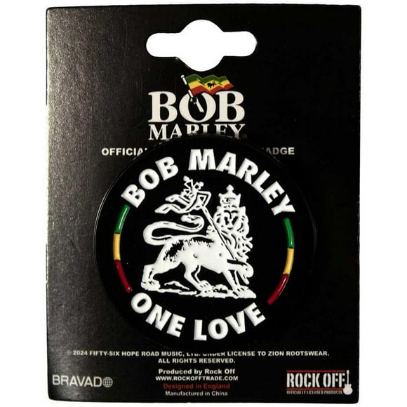Bob Marley Lion Badge