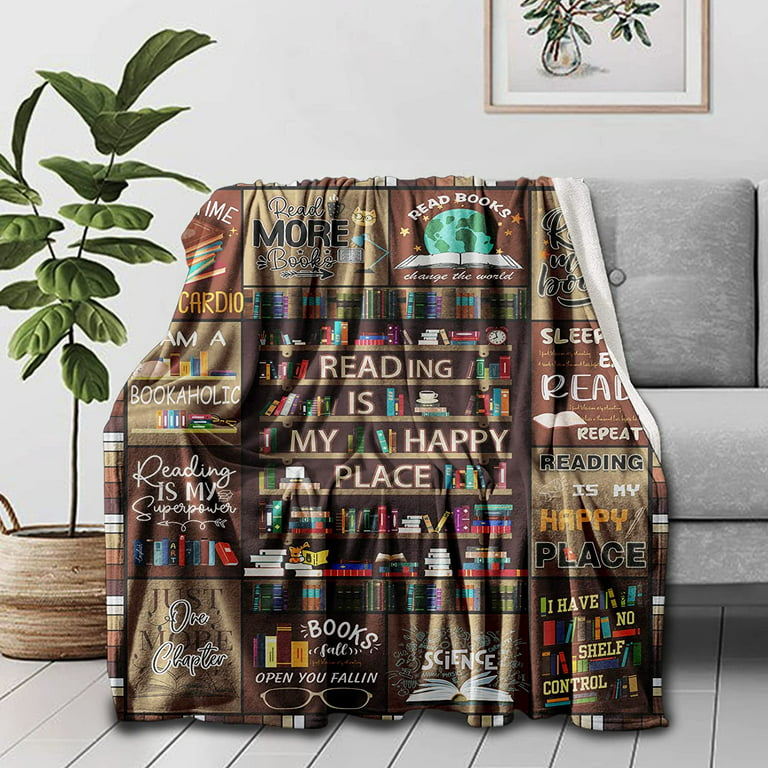  ZWERIVP Book Lovers Gifts, Book Lovers Gift Ideas, Gifts for  Book Club Readers, Book Lover Gifts for Women, Bookworm Librarian Gifts,  Bookish Gifts for Women Throw Blanket 60X50 : Home 