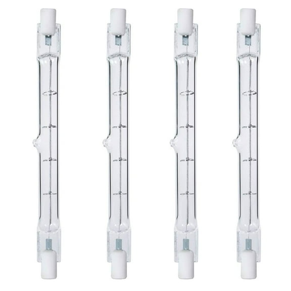 4 X Halogen J Type 500W 500 Watt T3 120V R7S 118MM Double Ended Bulb Light 4.75"